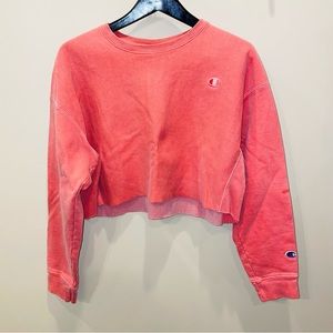 Oversized Vintage Champion Crop Crewneck
